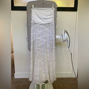 Resort wear Vitamin A Skirt or Tube Dress (Small) (White) Shapes Design